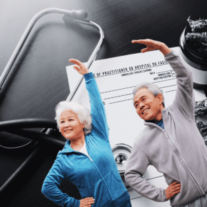 An elderly couple enjoying the outdoors, highlighting the potential benefits of medical cannabis for older adults.