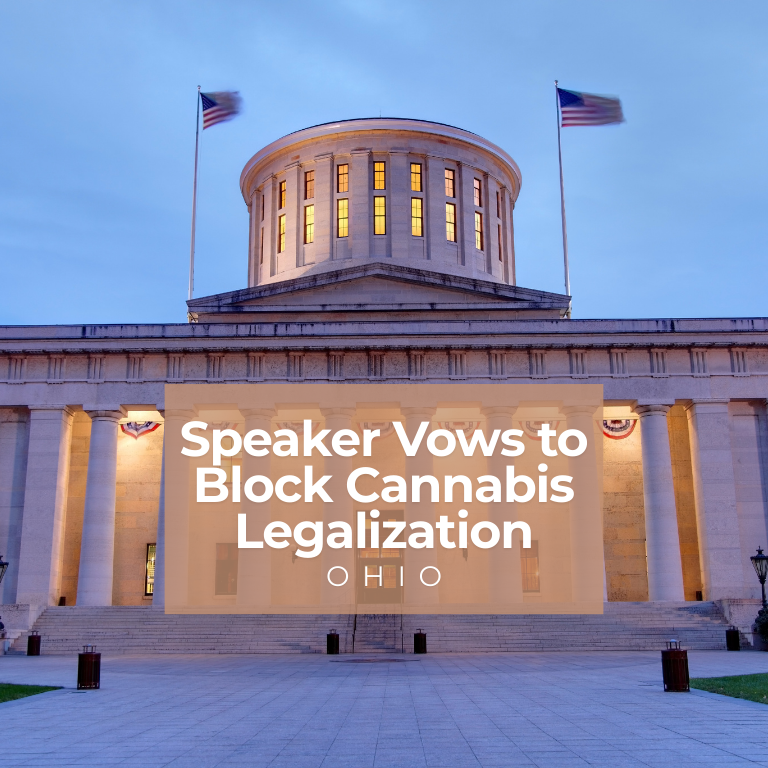 New Ohio House Speaker Opposes Cannabis Legalization